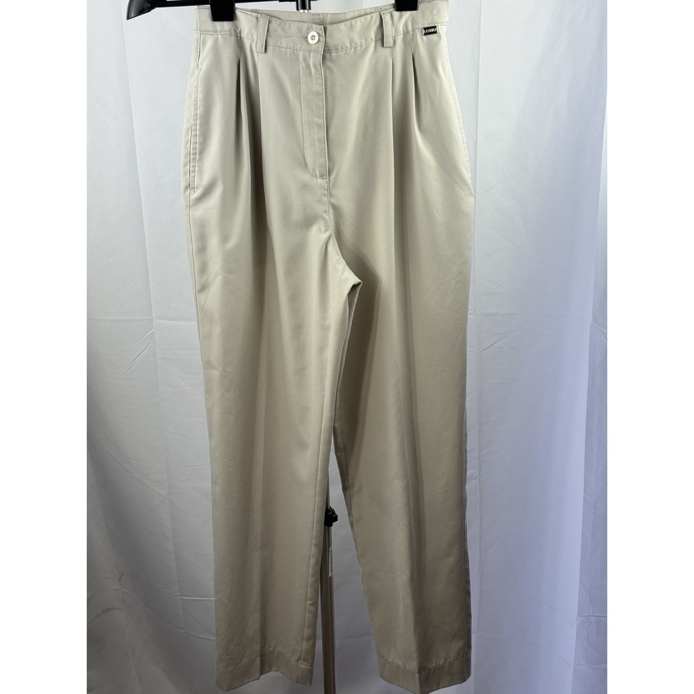 Lizgolf Liz Claiborne‎ Womens Golf Pants Beige Straight Leg Performance Sz 6